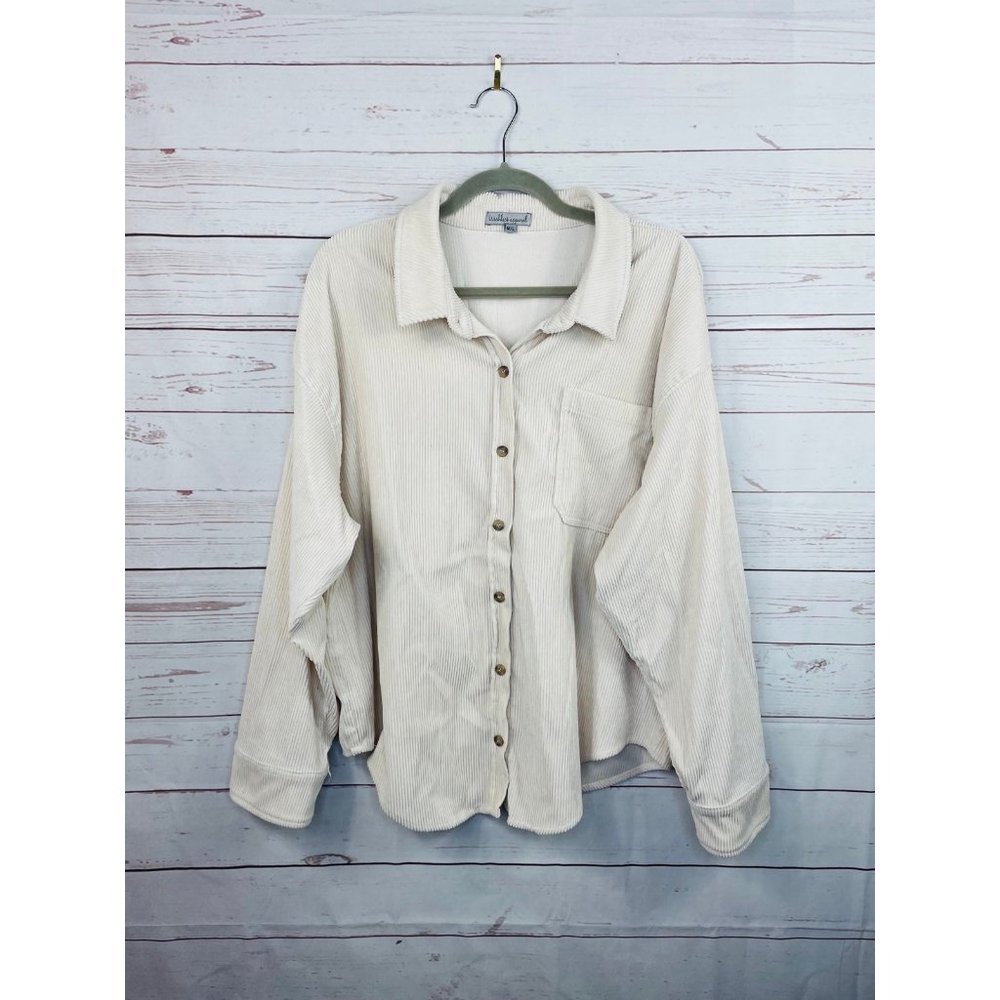 Boutique Corduroy Shacket M/L